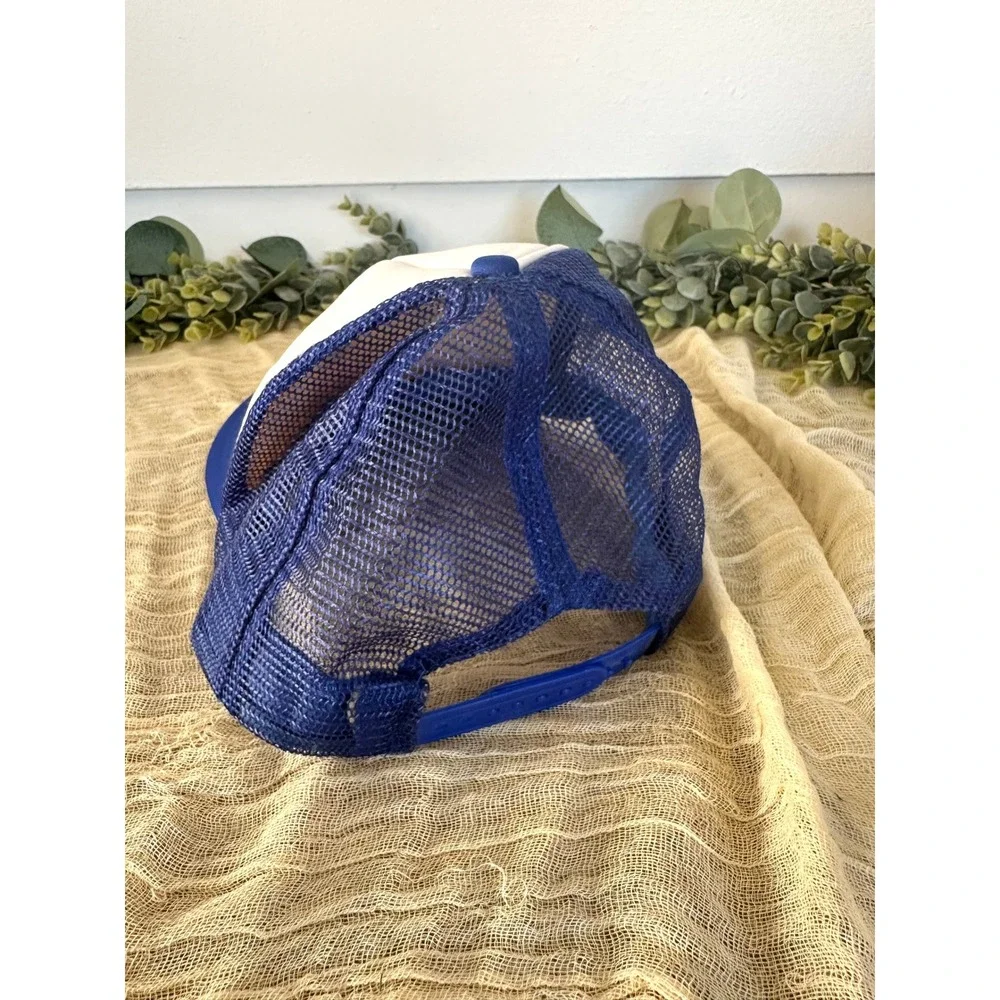 Vintage Wonder‎ Bread blue white Snapback Mesh trucker Cap hat blue Otto 32-468